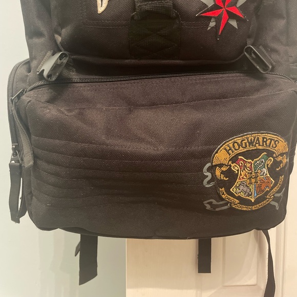 Harry Potter Patch Work Black Backpack EUC - Picture 4 of 13